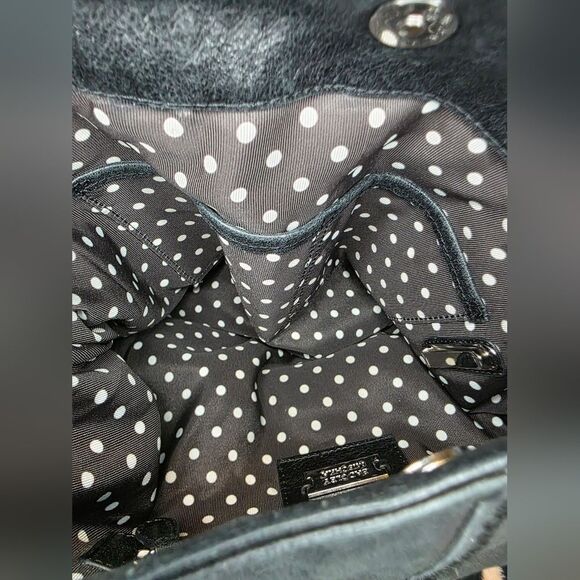 BADGLEY MISCHKA Black Leather Hobo Shoulder Bag - Picture 7 of 8